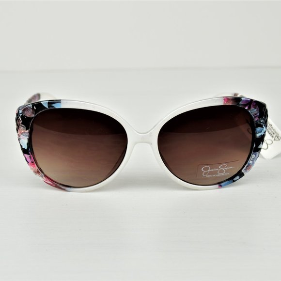 NWT Jessica Simpson Cateye Floral Sunglasses - Picture 3 of 8
